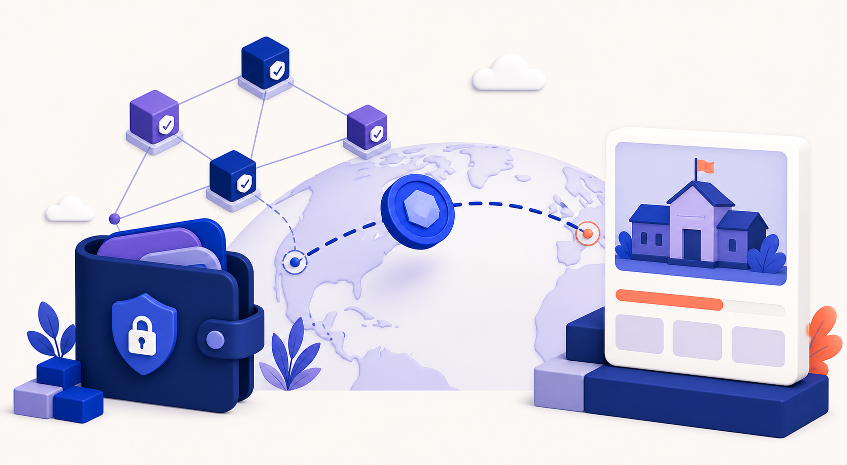 Secure borderless support through digital payments