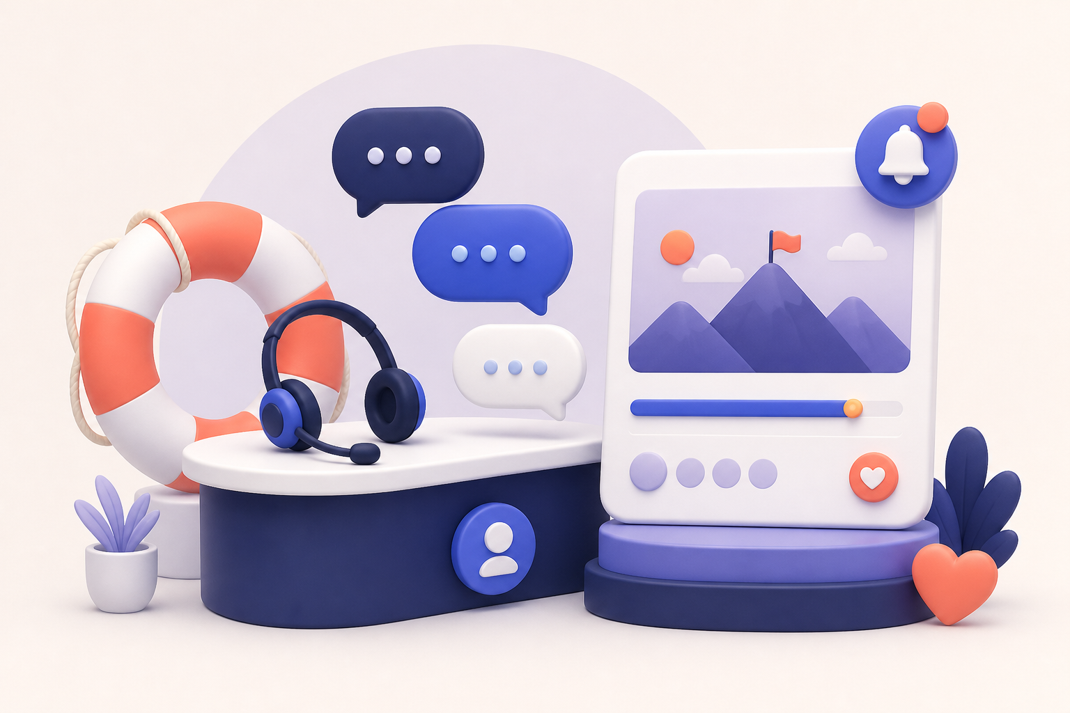 Responsive support when it is needed